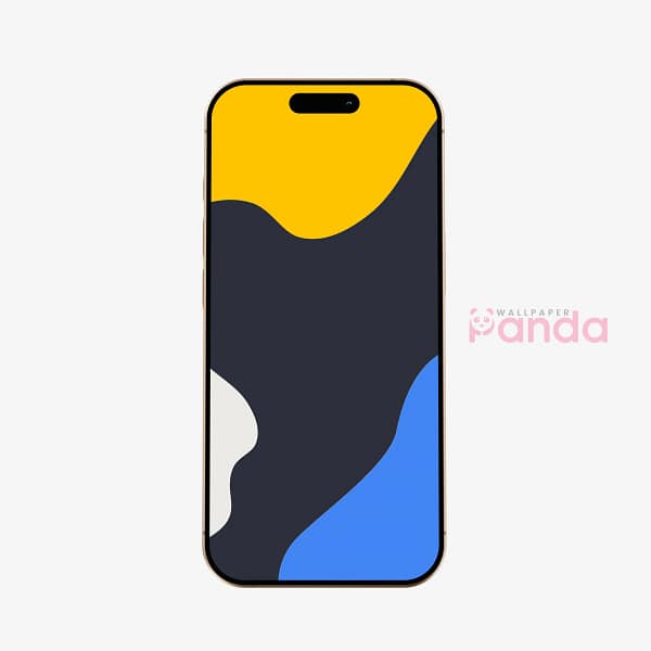 Glowing Yellow Circle Minimal Contrast Mobile Wallpaper