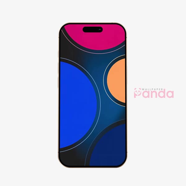 31 Serene Blue and Yellow Circle Abstract Mobile Wallpaper Serene Blue and Yellow Circle Abstract Mobile Wallpaper