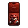 Excited Mario Breaking Out from Red Brick Wall