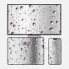 Close-up Water Droplets on Glass 3-in-1 Wallpapers