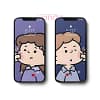Pulling Cheeks Couples Matching Mobile Wallpaper