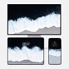 Seascape Ocean Wave at Night 3-in-1 Wallpapers