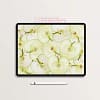Thin Slices of Green Apples Tablet Wallpaper
