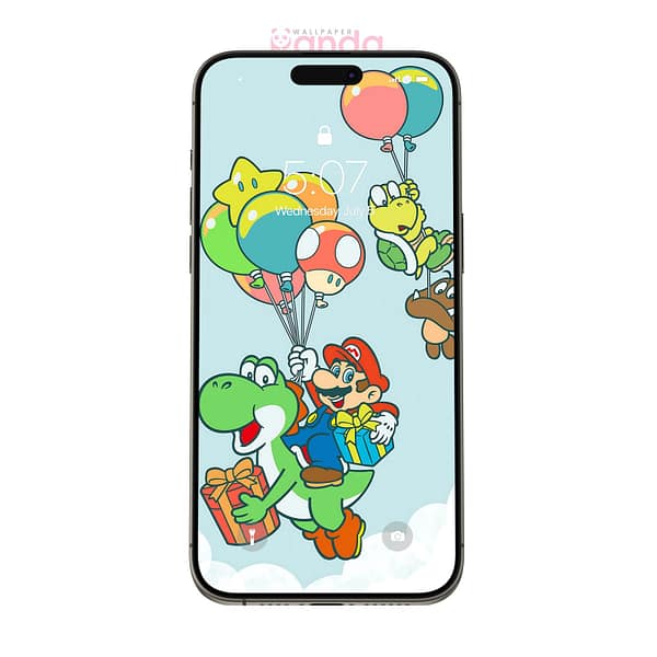 Father Mario Sharing Xmas Gifts with Yoshi and Friends