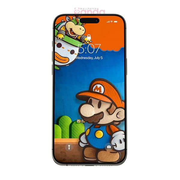 Paper Art Style of Mario and Bowser