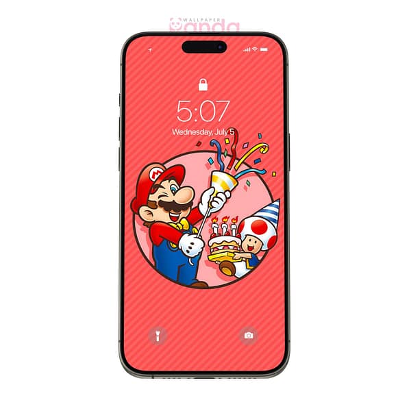 Celebrating Marios Birthday with Toad