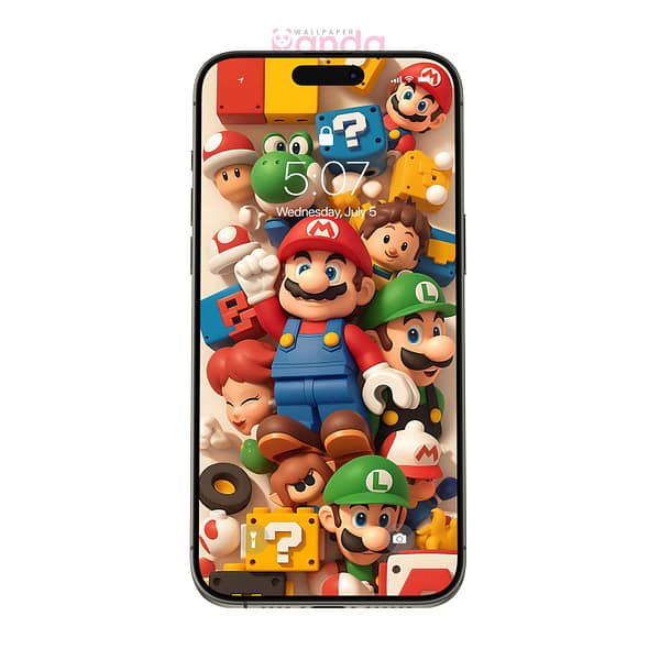 Colorful Mario World Lego Characters