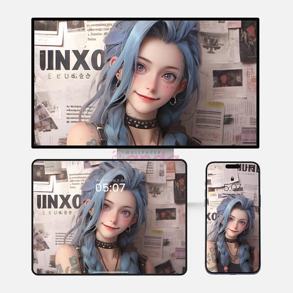 Beautiful Jinx Smile-3-in-1-Max-Wallpapers