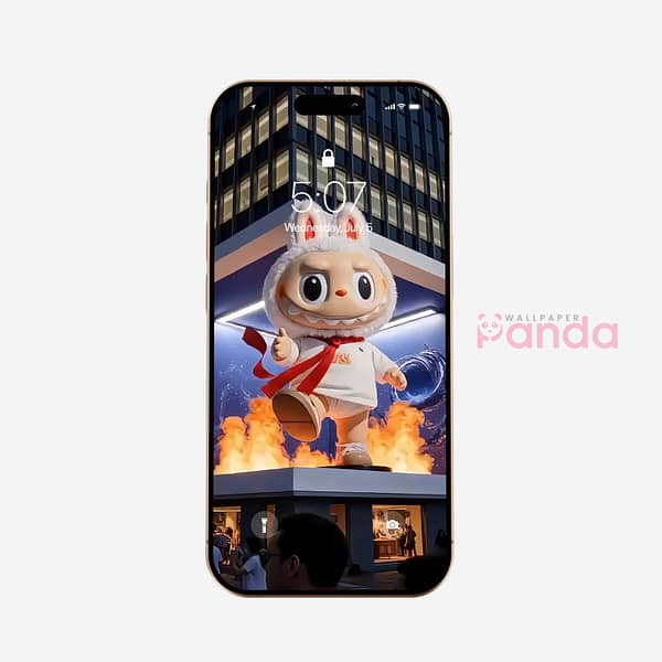 Giant Labubu on Display on Building Top-iPhone-16-Wallpaper.jpg