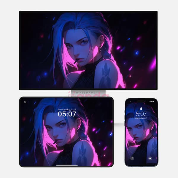 Jinx Dark Glow-3-in-1-Max-Wallpapers