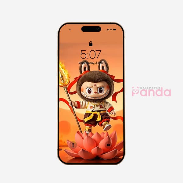 Labubu as Ne Zhe-iPhone-16-Wallpaper.jpg