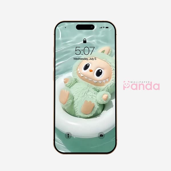 QuQu Labubu Relaxing in Pool-iPhone-16-Wallpaper.jpg
