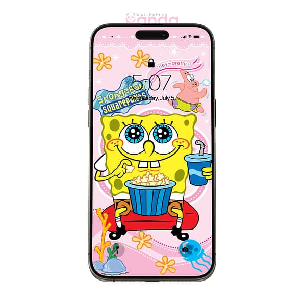 SpongeBob SquarePants Cinema Mood Phone Wallpaper