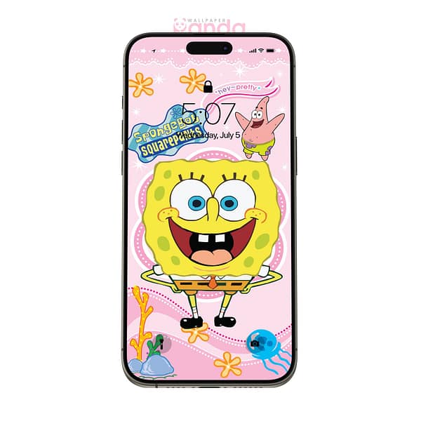 Keep the Excitement SpongeBob SquarePants Phone Wallpaper