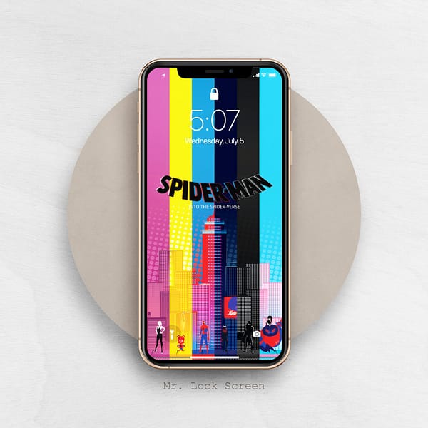 Colorful Spider-man Into the Spider Verse