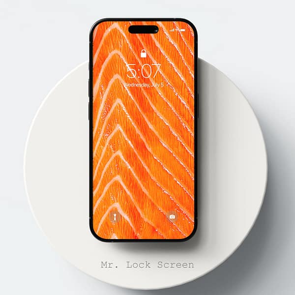 Fresh Salmon Food Style Phone Wallpaper