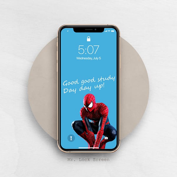 Good Good Study, Day Day Up Spider-man Phone Wallpaper