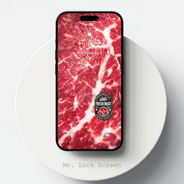 Labelled Wagyu Beef Topside Food Style Phone Wallpaper