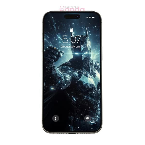 Epic Batman Silhouette Under the Full Moon Phone Wallpaper