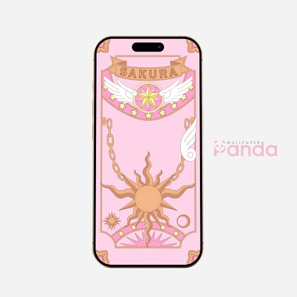 Cardcaptor Sakura Cute Pink Glow Badge Background