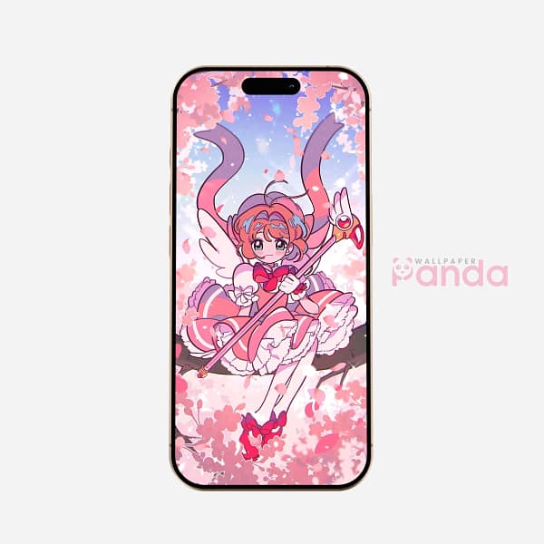 Cardcaptor Sakura Light Pink Aesthetic Background