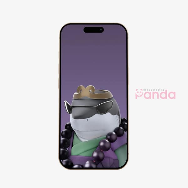 Chinese Emperor Shark Portrait Phone Wallpaper