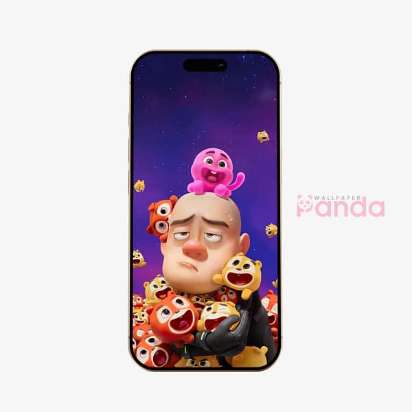 Colorful Mini Boonie Bears Over Logger Vick Phone Wallpaper