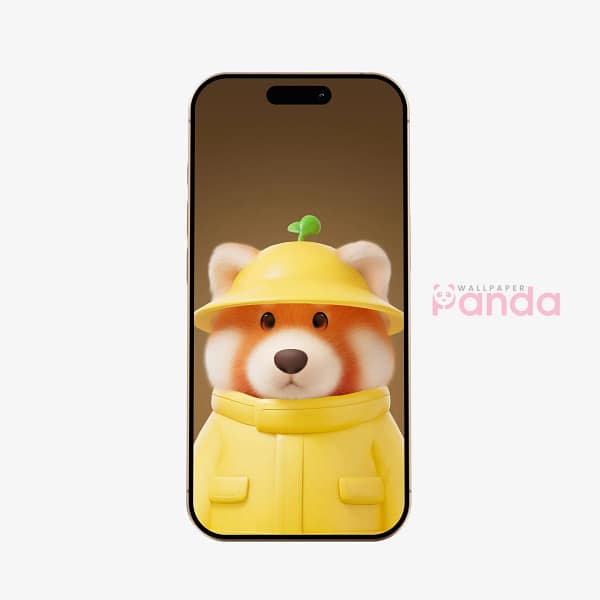 Fuguee Raincoat Red Panda Party Animals Phone Wallpaper