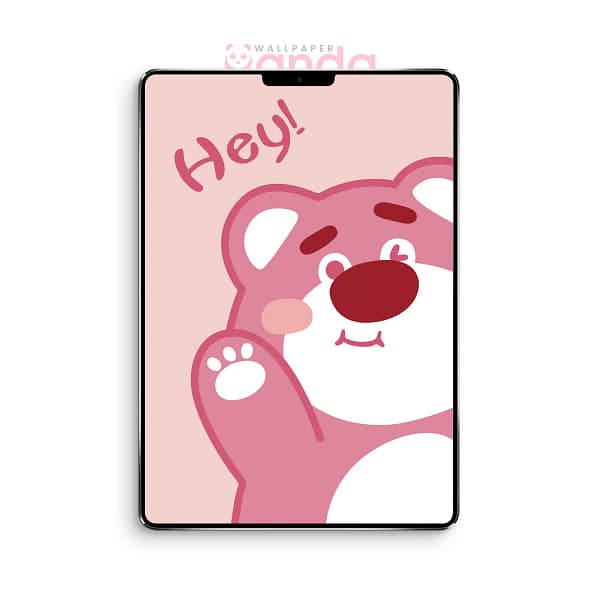 Hey! from Strawberry Bear Lotso Tablet Wallpaper