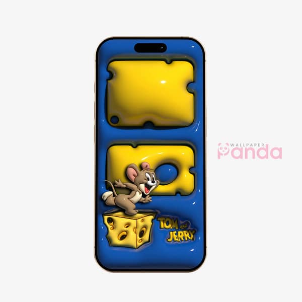 Jerry Bright Blue Cheese Lover Mobile Background