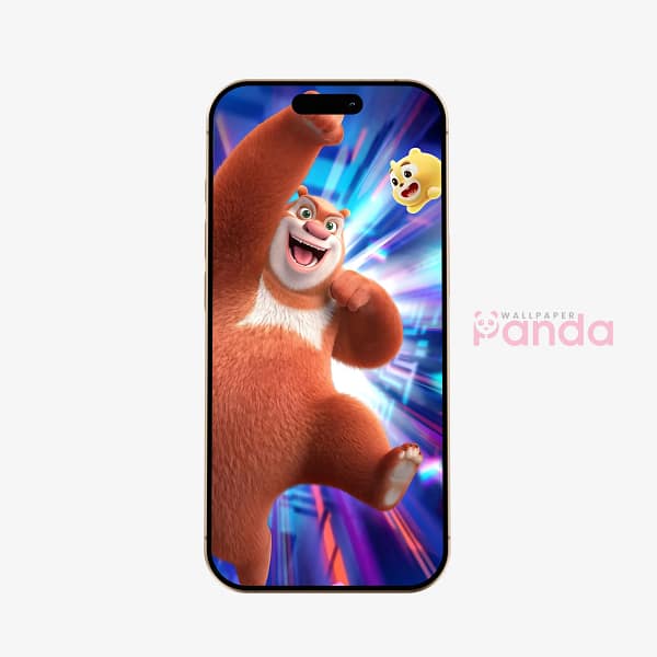 Jump of Excitement Briar Boonie Bears Phone Wallpaper