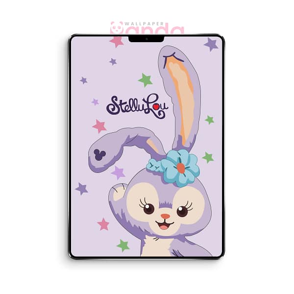 Lavender Girl Bunny StellaLou Tablet Wallpaper - 1 (2) Lavender Girl Bunny StellaLou Tablet Wallpaper