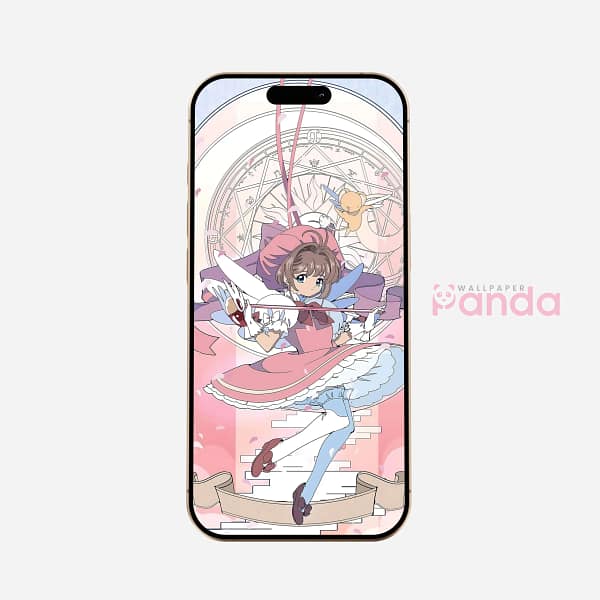 Sakura Magical Anime Phone Wallpaper