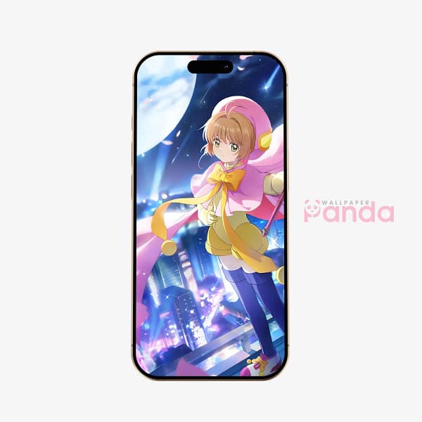 Sakura Magical Ribbon Phone Background