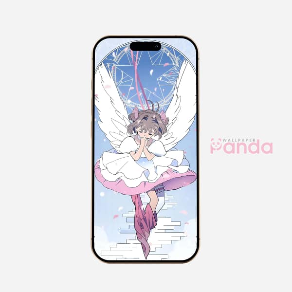 Sakura Magical Transformation Phone Background