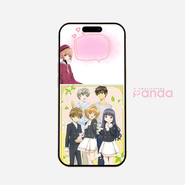 Sakura Pink Magical Aura Phone Wallpaper