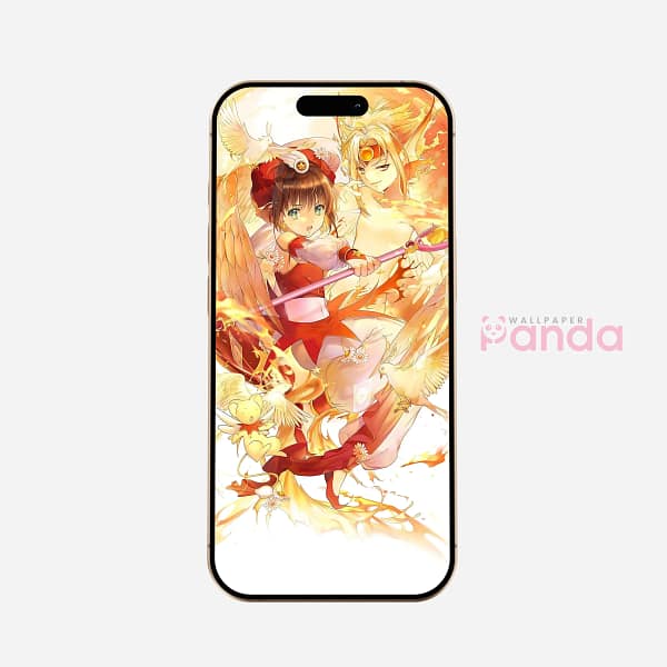 Sakura Star Wand Cute Phone Wallpaper - Cardcaptor Sakura-46 Sakura Star Wand Cute Phone Wallpaper