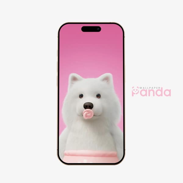 Samoyed Dog Party Animals Phone Wallpaper