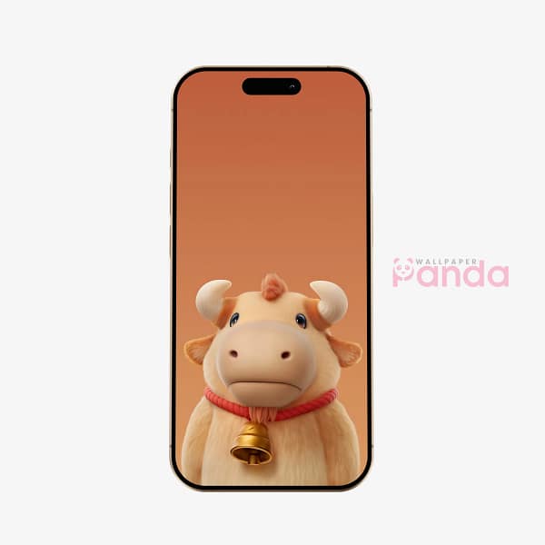 Soft Orange Valiente Party Animals Phone Wallpaper