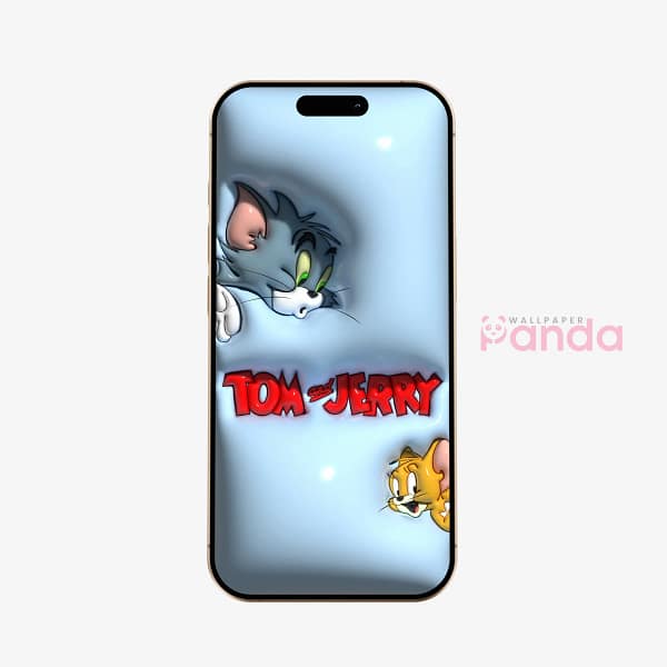 Tom & Jerry Vibrant Cartoon Mobile Background
