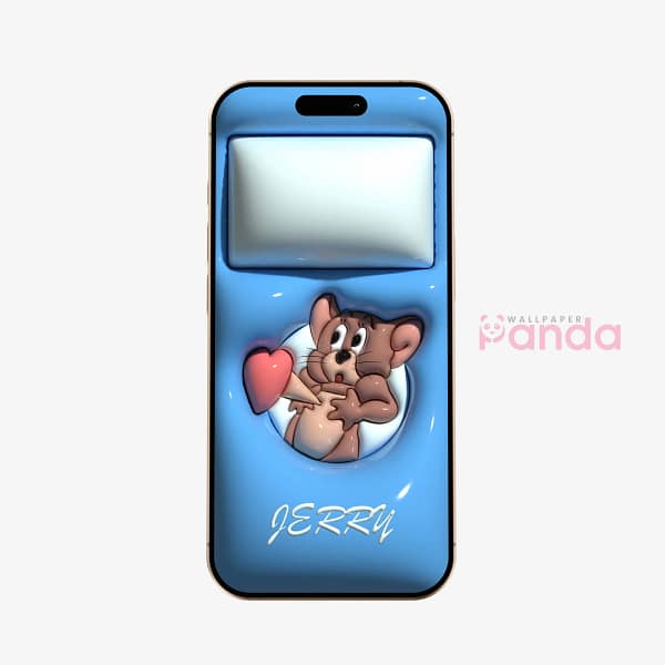 Vibrant Bright Blue Jerry Heartbeat Wallpaper