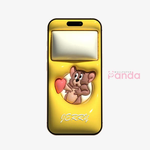 Vibrant Bright Yellow Jerry Heartbeat Wallpaper