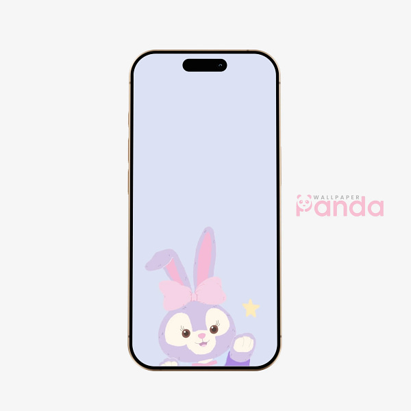 Lavender Bunny Cute Pastel Phone Wallpaper