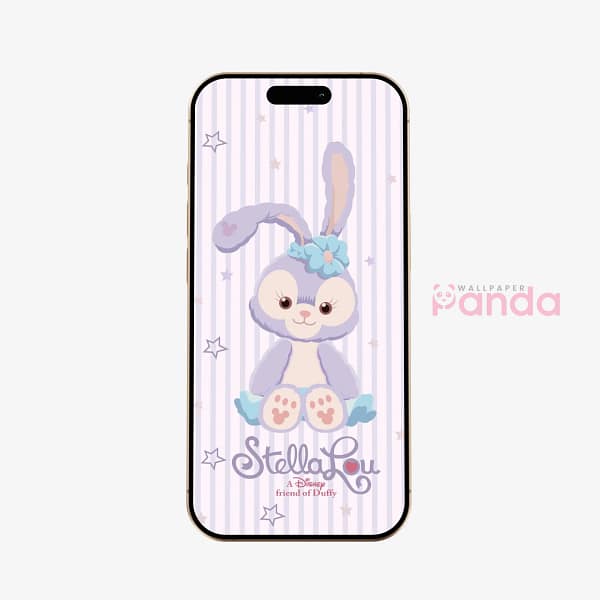 StellaLou Lavender Bunny Phone Wallpaper