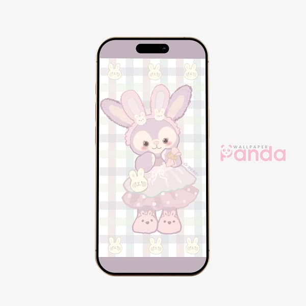 Lavender Bunny Plush Pastel Phone Wallpaper