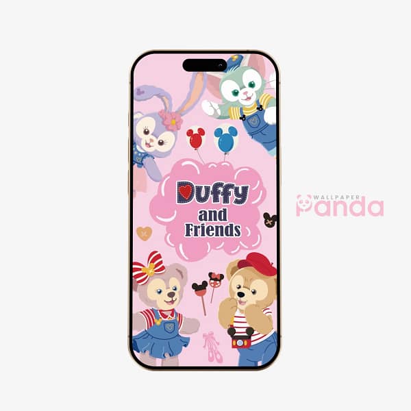 Duffy and Friends Whimsical Plush Phone Wallpaper