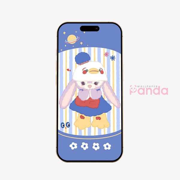 Donald Duck Plush Bunny Phone Wallpaper