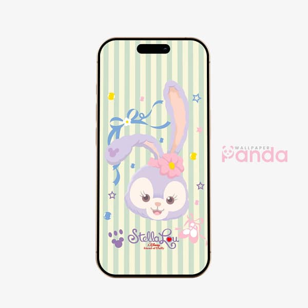 Stella Lou Pastel Rabbit Phone Wallpaper