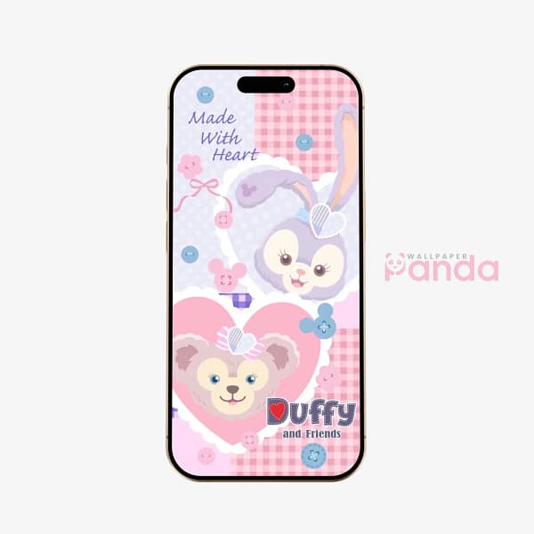 Duffy & StellaLou Sweet Pastel Disney Phone Wallpaper