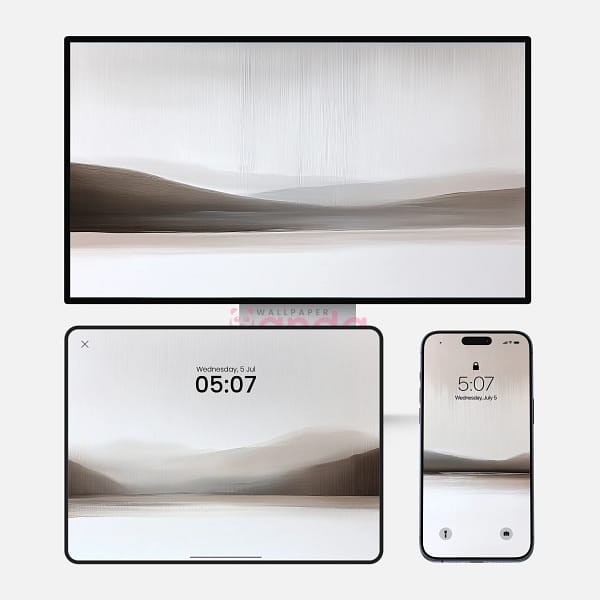 Artistic Dawn Rivers of Gold 3-in-1 Wallpapers